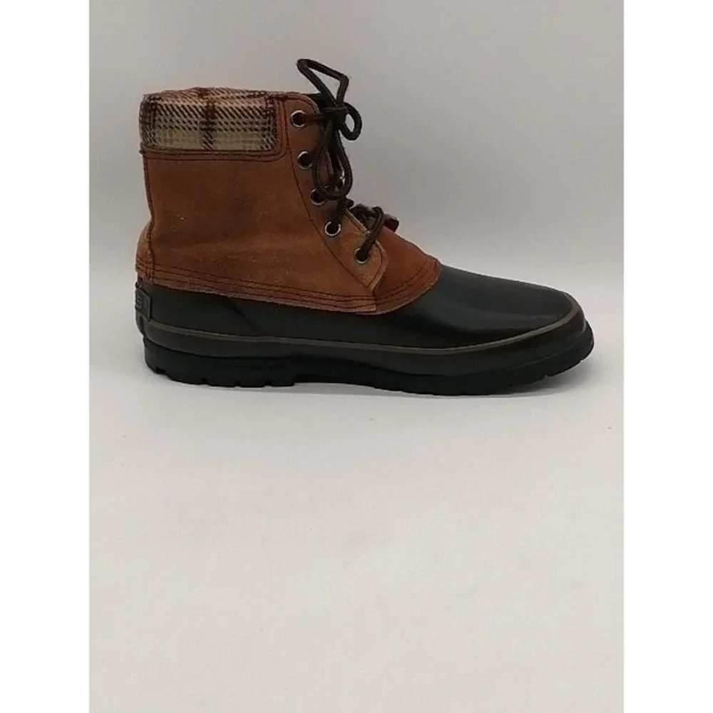 Totes Boots Womens Brown 8 Winter Shoe Leather Thermolite Steel Shank 2125 50470